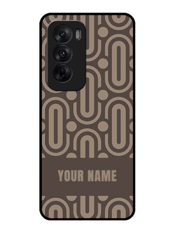 Custom Oppo Reno 12 5G Custom Glass Phone CaseCaptivating Zero Pattern Design