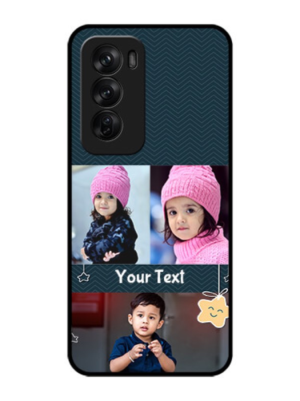 Custom Oppo Reno 12 Pro 5G Custom Glass Phone CaseHanging Stars Design