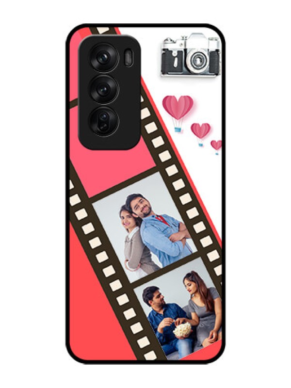 Custom Oppo Reno 12 Pro 5G Custom Glass Phone Case3 Image Holder With Film Reel