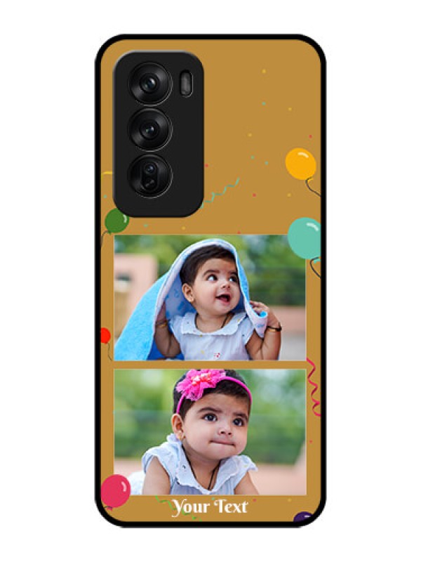 Custom Oppo Reno 12 Pro 5G Custom Glass Phone CaseImage Holder With Birthday Celebrations Design