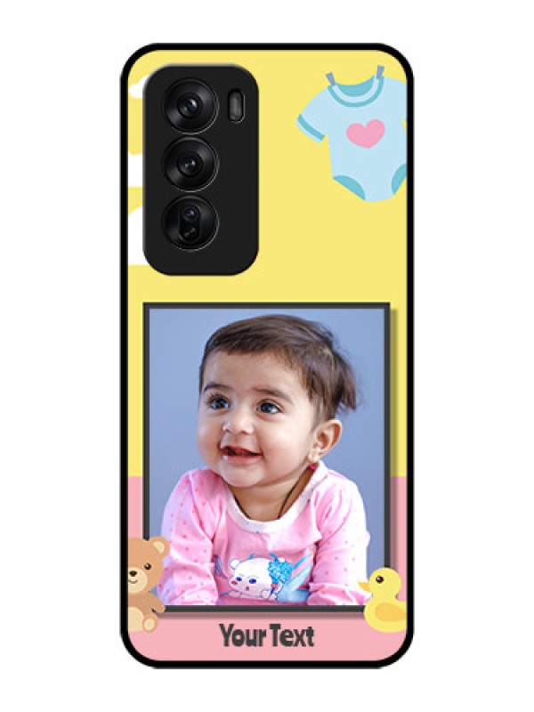 Custom Oppo Reno 12 Pro 5G Custom Glass Phone CaseKids 2 Color Design