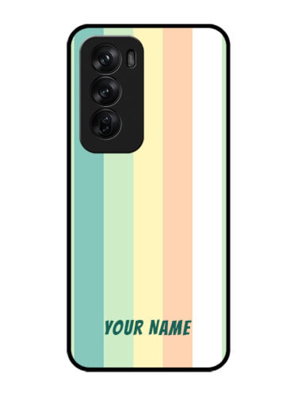 Custom Oppo Reno 12 Pro 5G Custom Glass Phone CaseMulti - Colour Stripes Design
