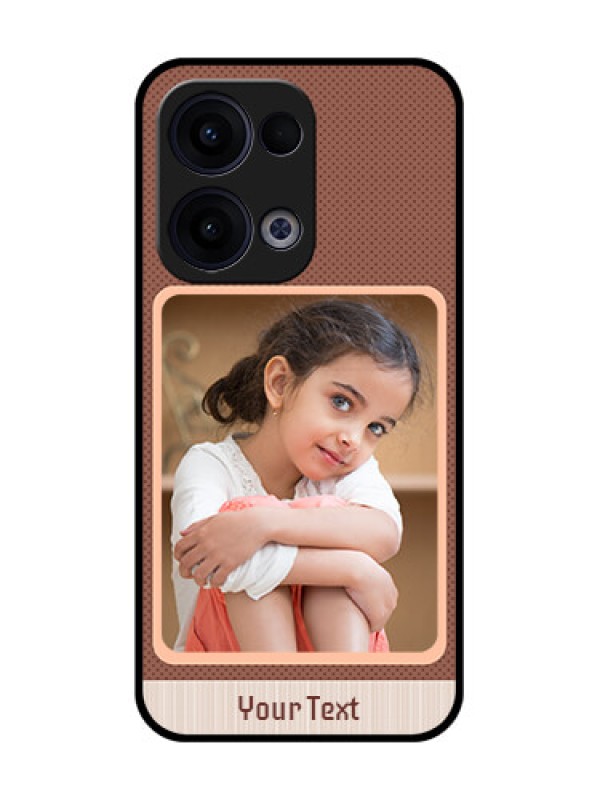 Custom Reno 13 5G Custom Glass Phone Case - Simple Pic Upload Design