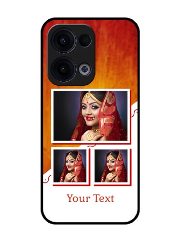 Custom Reno 13 5G Custom Glass Phone Case - Wedding Memories Design