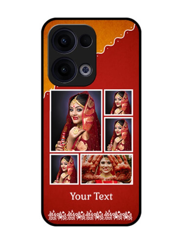 Custom Reno 13 5G Custom Glass Phone Case - Wedding Pic Upload Design