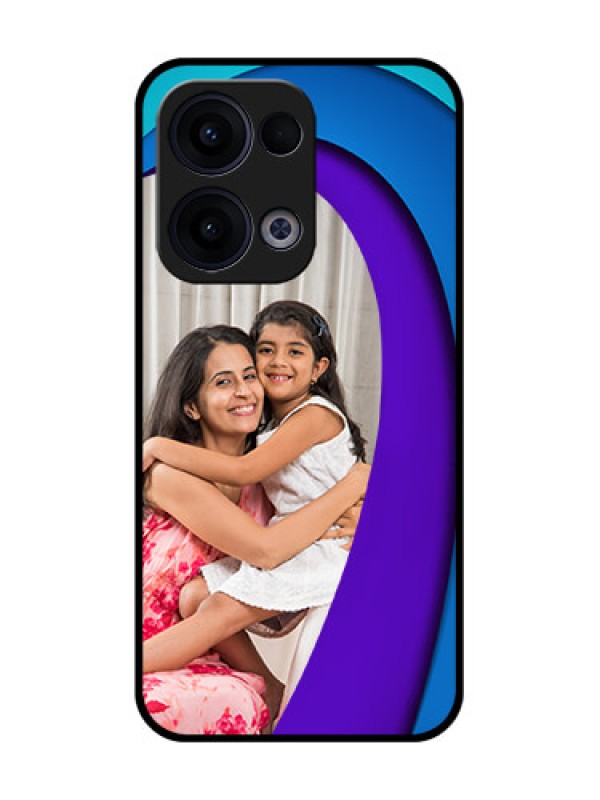 Custom Reno 13 5G Custom Glass Phone Case - Simple Pattern Design