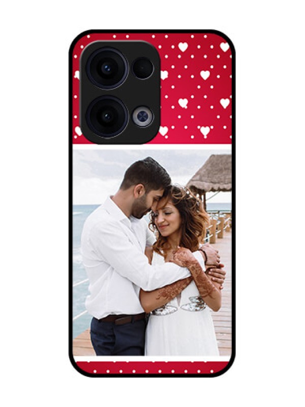 Custom Reno 13 5G Custom Glass Phone Case - Hearts Mobile Case Design