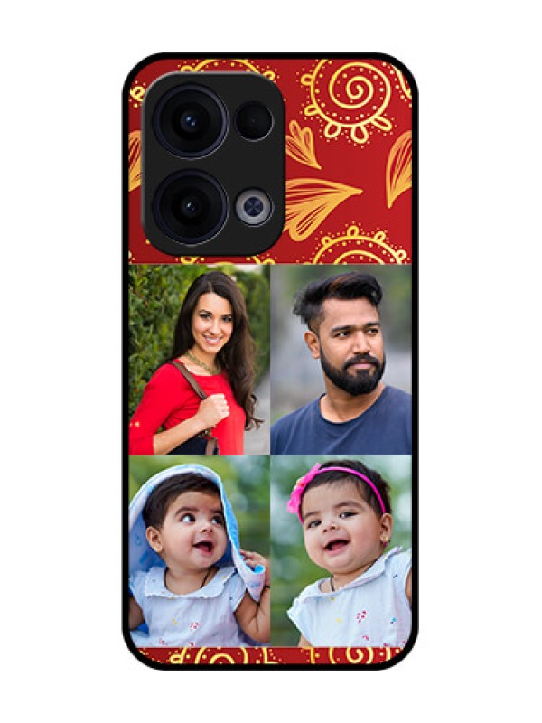 Custom Reno 13 5G Custom Glass Phone Case - 4 Image Traditional Design