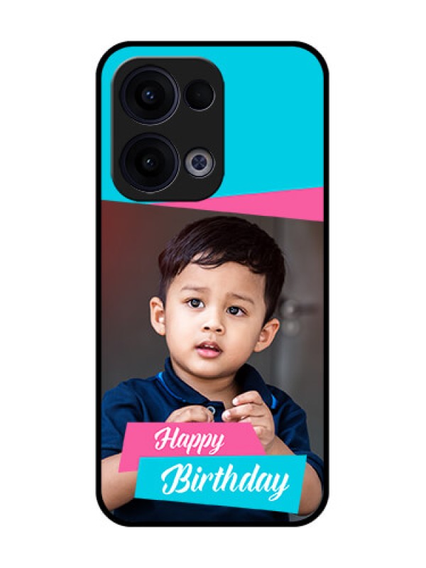 Custom Reno 13 5G Custom Glass Phone Case - Image Holder With 2 Color Design