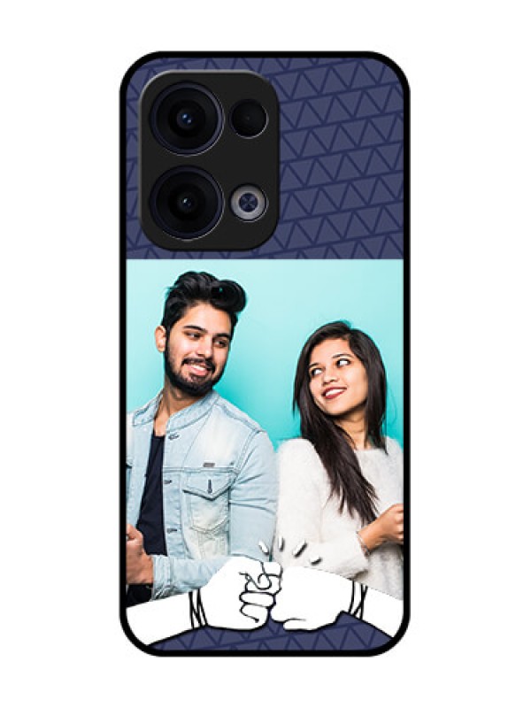 Custom Reno 13 5G Custom Glass Phone Case - With Best Friends Design