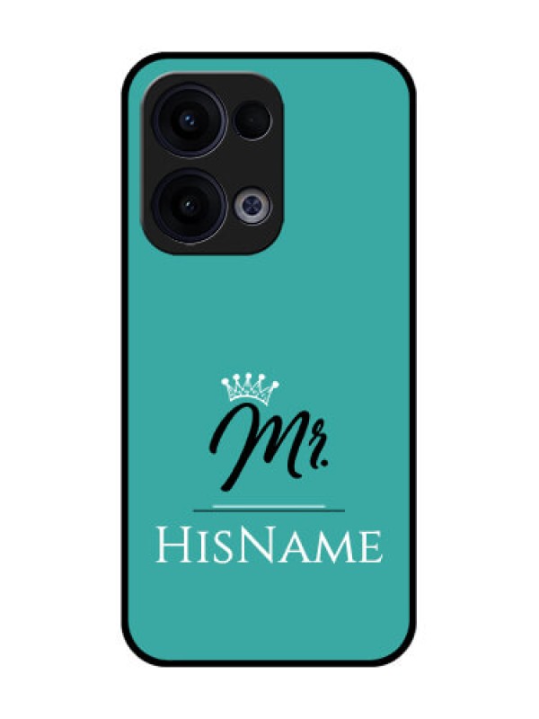 Custom Reno 13 5G Custom Glass Phone Case - Mr With Name Design