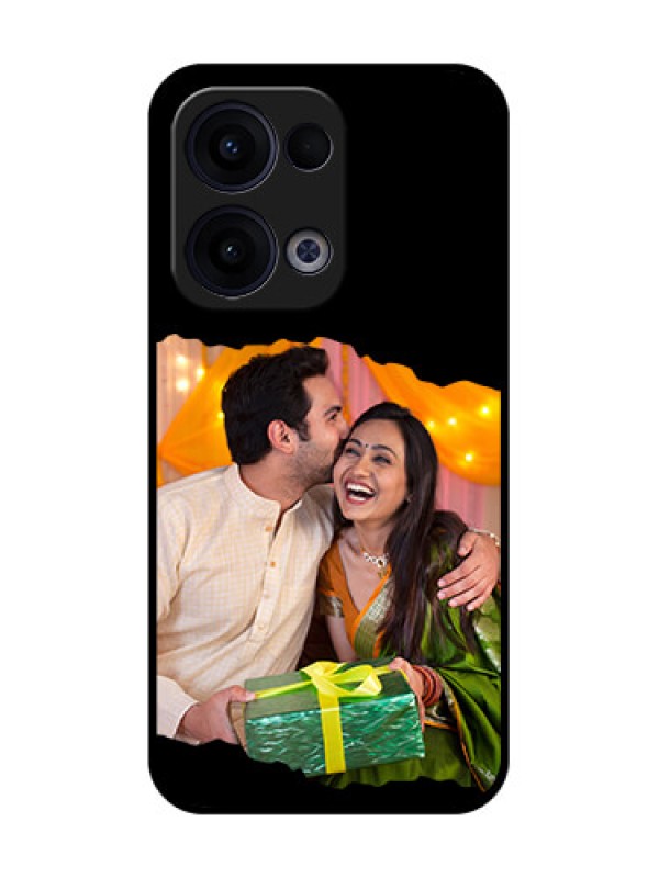 Custom Reno 13 5G Custom Glass Phone Case - Tear - Off Design