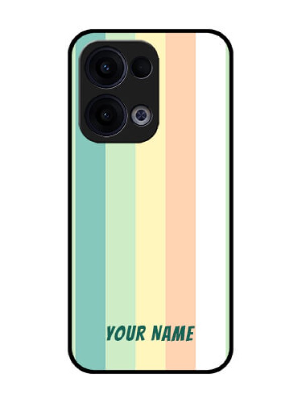 Custom Reno 13 5G Custom Glass Phone Case - Multi - Colour Stripes Design