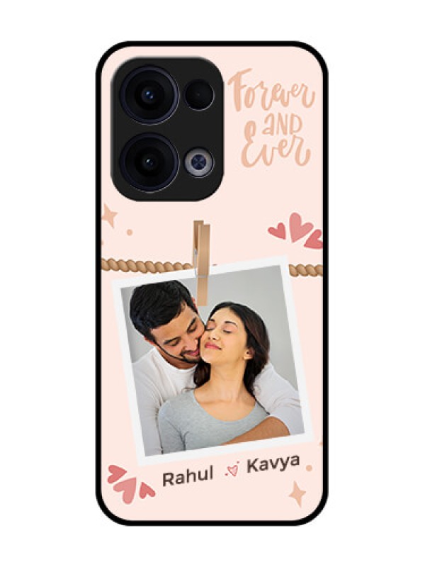 Custom Reno 13 5G Custom Glass Phone Case - Forever And Ever Love Design
