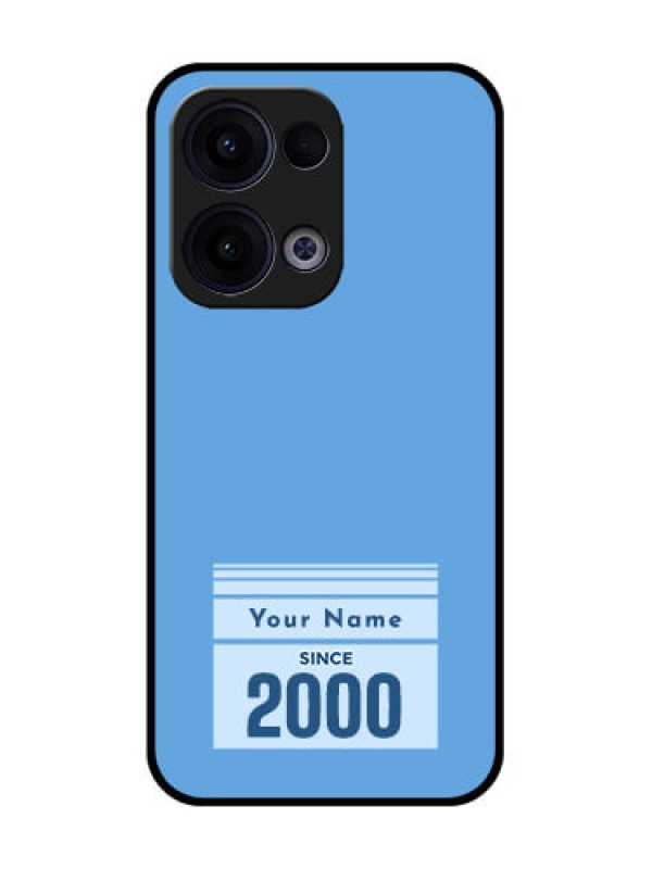 Custom Reno 13 5G Custom Glass Phone Case - Custom Year Of Birth Design