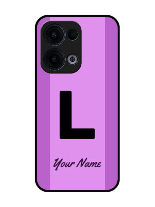Custom Reno 13 5G Custom Glass Phone Case - Tricolor Custom Text Design