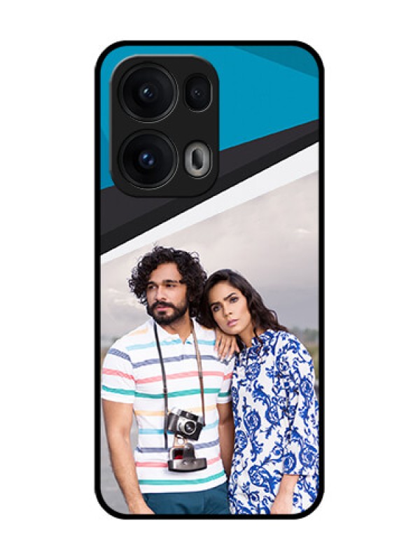 Custom Reno 13 Pro 5G Custom Glass Phone CaseSimple Pattern Photo Upload Design