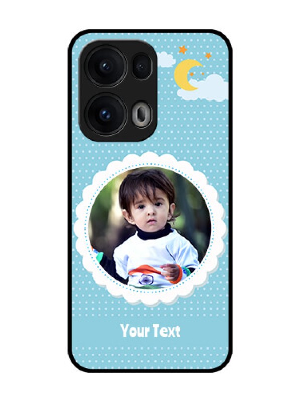 Custom Reno 13 Pro 5G Custom Glass Phone CaseViolet Pattern Design