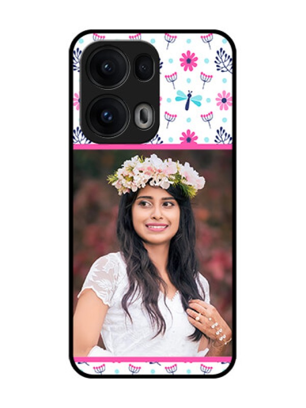 Custom Reno 13 Pro 5G Custom Glass Phone CaseColorful Flower Design