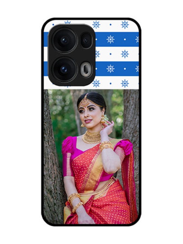 Custom Reno 13 Pro 5G Custom Glass Phone CaseSnow Pattern Design