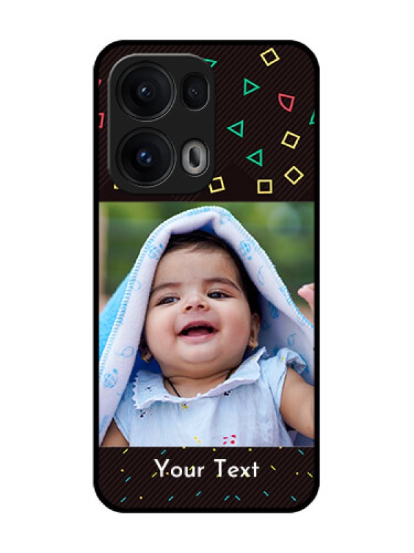 Custom Reno 13 Pro 5G Custom Glass Phone CaseWith Confetti Birthday Design