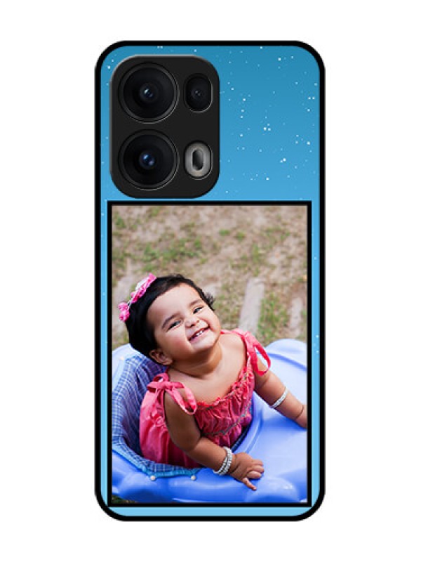 Custom Reno 13 Pro 5G Custom Glass Phone CaseWave Pattern Colorful Design