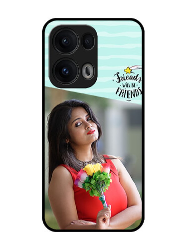 Custom Reno 13 Pro 5G Custom Glass Phone CaseFriends Picture Icon Design