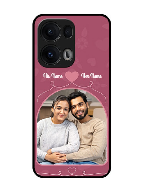 Custom Reno 13 Pro 5G Custom Glass Phone CaseLove Floral Design