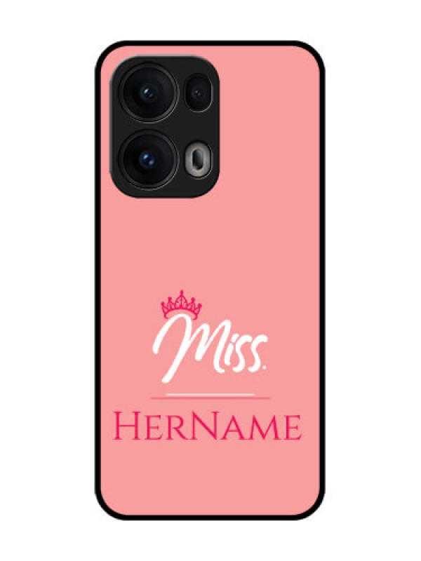 Custom Reno 13 Pro 5G Custom Glass Phone CaseMrs With Name Design
