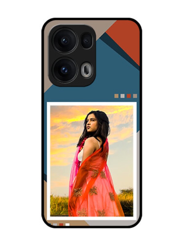 Custom Reno 13 Pro 5G Custom Glass Phone CaseRetro Color Pallet Design