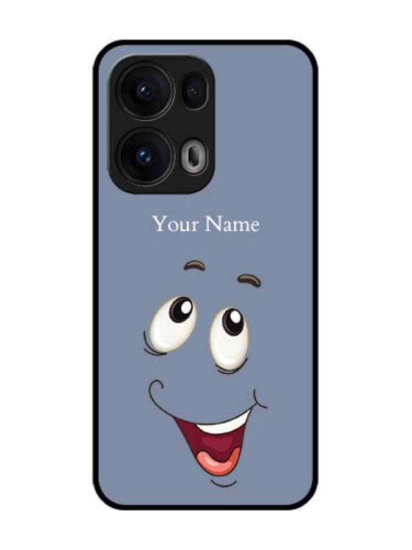 Custom Reno 13 Pro 5G Custom Glass Phone CaseLaughing Cartoon Face Design