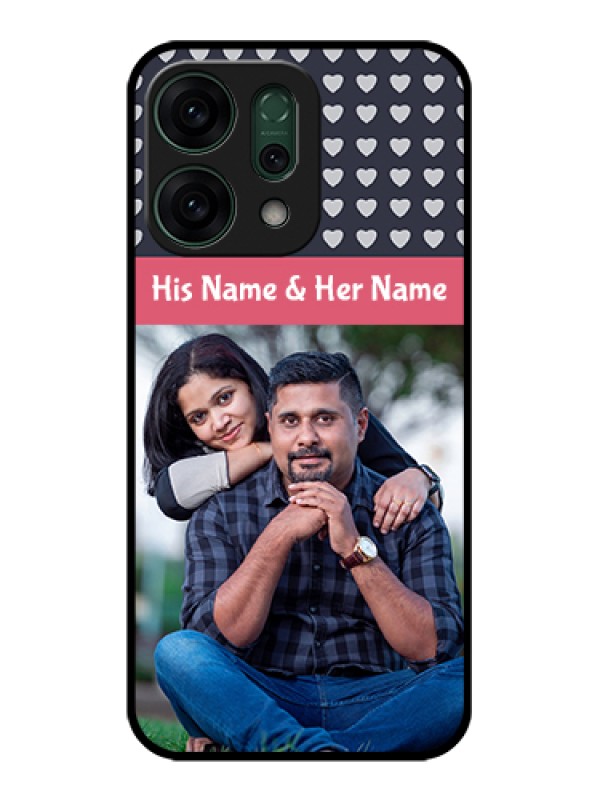 Custom Oppo Reno 14 5G Custom Glass Phone Case - Love Symbols Design