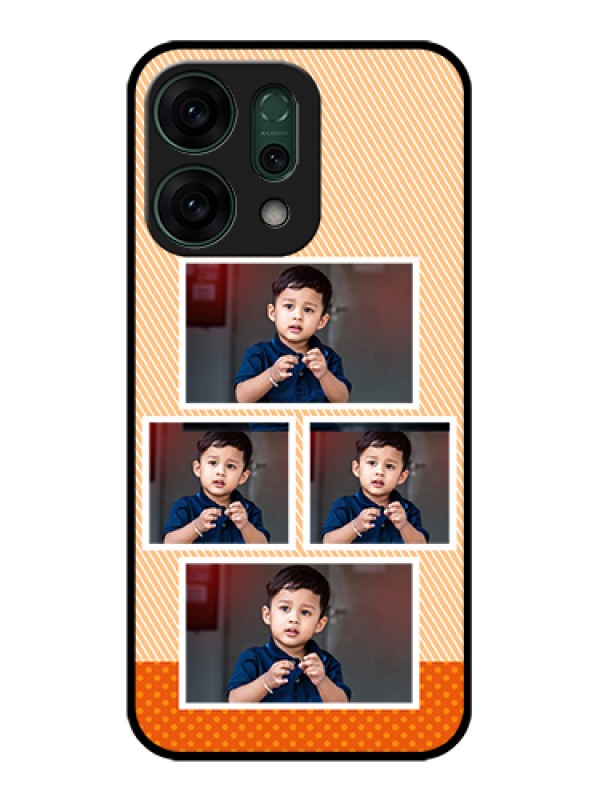 Custom Oppo Reno 14 5G Custom Glass Phone Case - Bulk Photos Upload Design