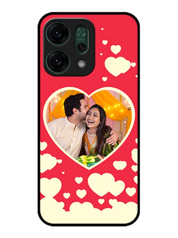Custom Oppo Reno 14 5G Custom Glass Phone Case - Love Symbols Phone Cover Design