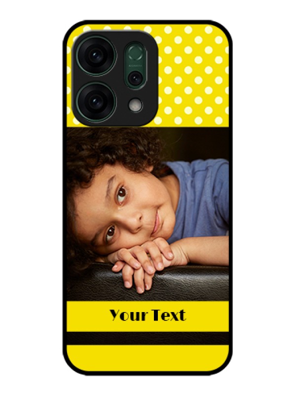 Custom Oppo Reno 14 5G Custom Glass Phone Case - Bright Yellow Case Design