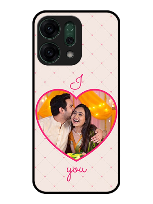 Custom Oppo Reno 14 5G Custom Glass Phone Case - Heart Shape Design