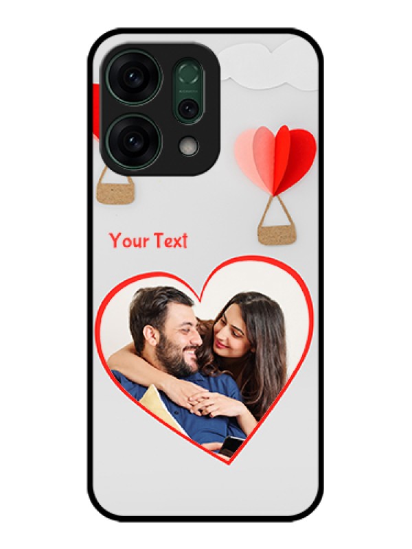 Custom Oppo Reno 14 5G Custom Glass Phone Case - Parachute Love Design