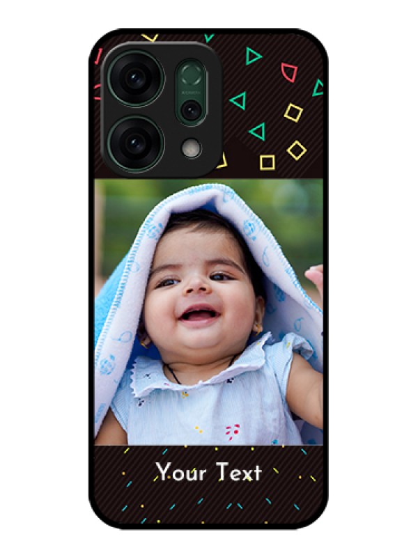 Custom Oppo Reno 14 5G Custom Glass Phone Case - With Confetti Birthday Design
