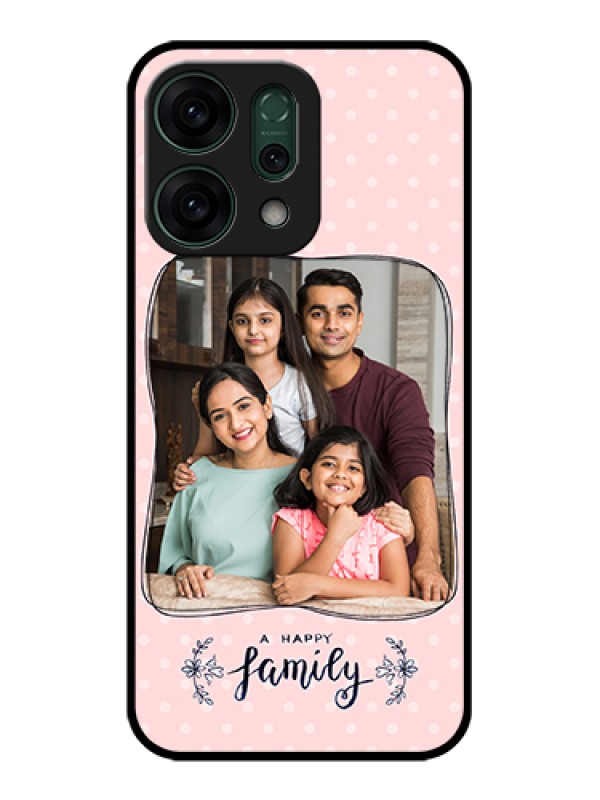 Custom Oppo Reno 14 5G Custom Glass Phone Case - Family With Dots Design