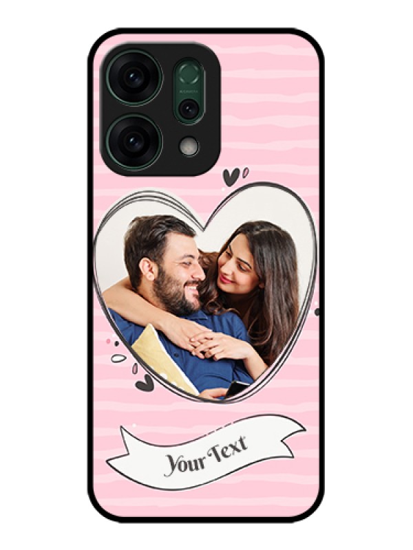 Custom Oppo Reno 14 5G Custom Glass Phone Case - Vintage Heart Design