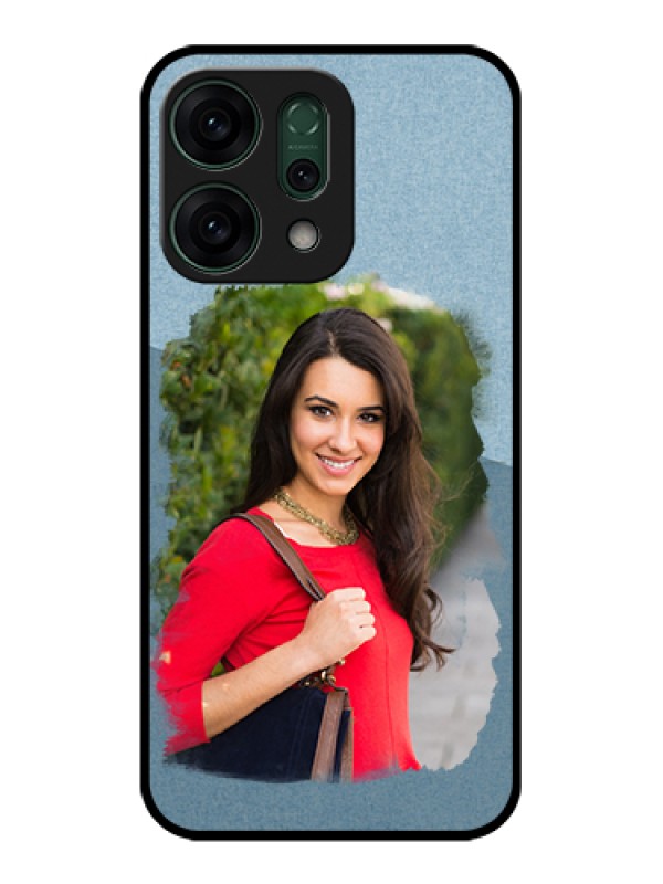 Custom Oppo Reno 14 5G Custom Glass Phone Case - Grunge Line Art Design