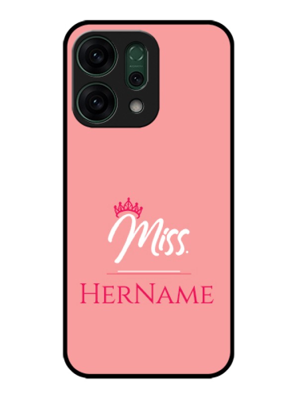 Custom Oppo Reno 14 5G Custom Glass Phone Case - Mrs With Name Design