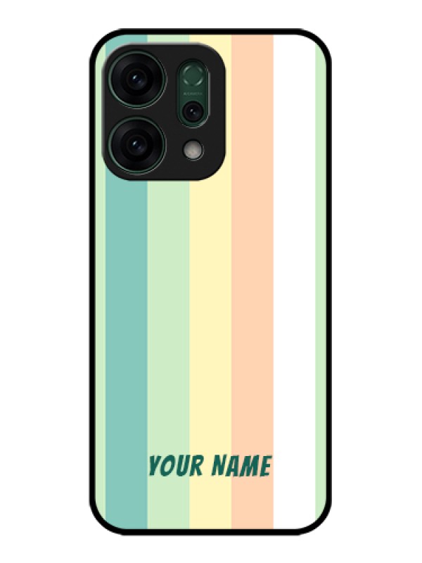 Custom Oppo Reno 14 5G Custom Glass Phone Case - Multi - Colour Stripes Design