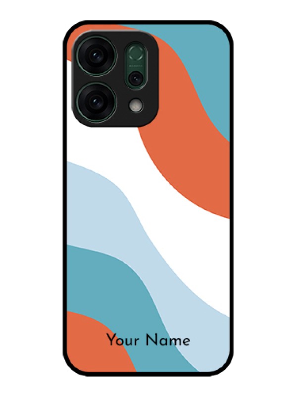 Custom Oppo Reno 14 5G Custom Glass Phone Case - Coloured Waves Design