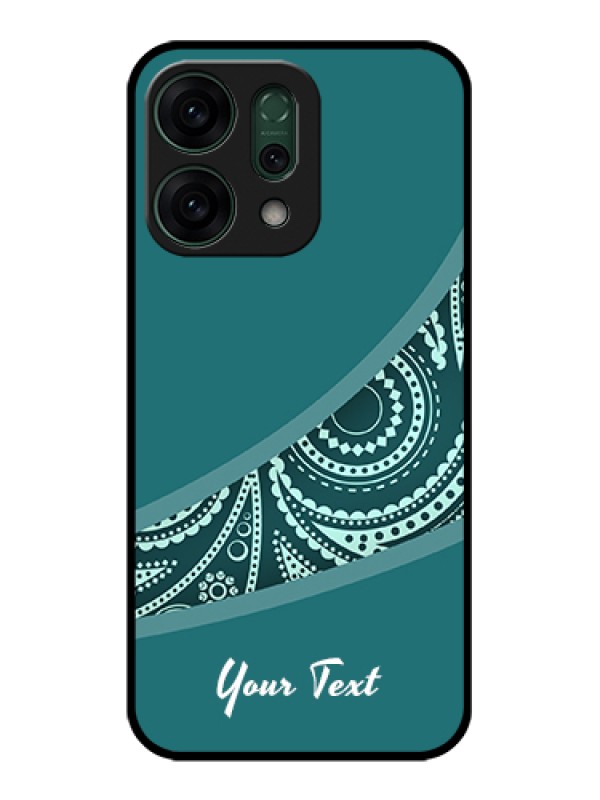 Custom Oppo Reno 14 5G Custom Glass Phone Case - Semi Visible Floral Design