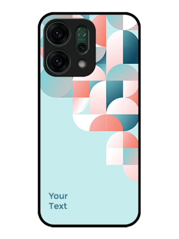 Custom Oppo Reno 14 5G Custom Glass Phone Case - Stylish Semi - Circle Pattern Design