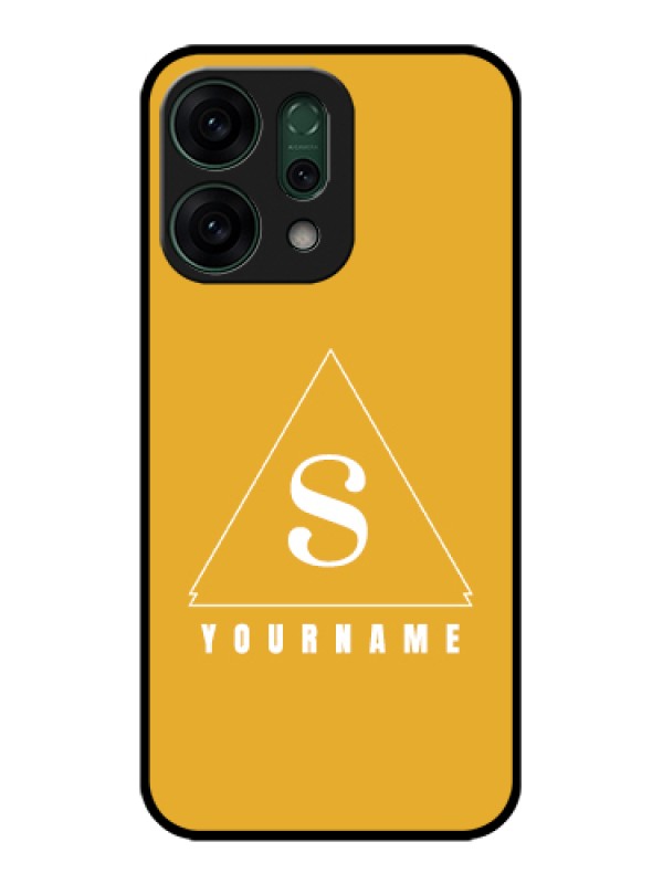 Custom Oppo Reno 14 5G Custom Glass Phone Case - Simple Triangle Design
