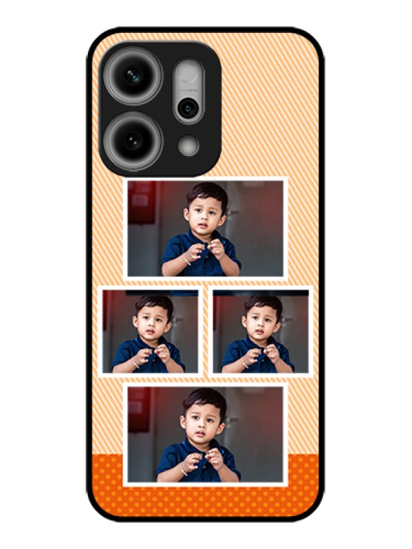 Custom Oppo Reno 14 Pro 5G Custom Glass Phone Case - Bulk Photos Upload Design