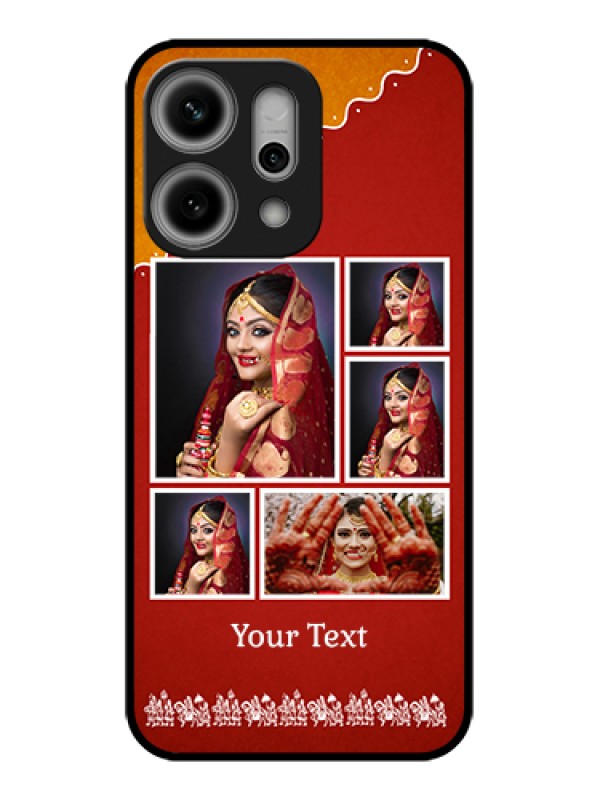 Custom Oppo Reno 14 Pro 5G Custom Glass Phone Case - Wedding Pic Upload Design