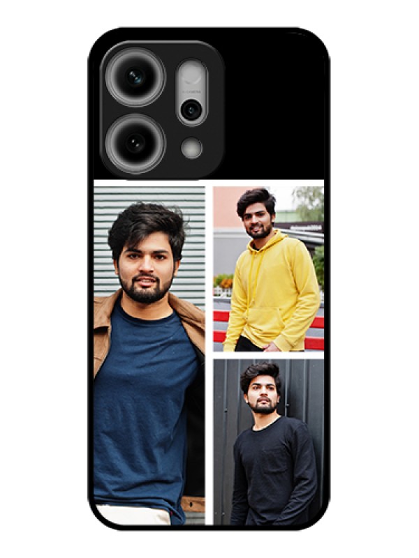 Custom Oppo Reno 14 Pro 5G Custom Glass Phone Case - Upload Multiple Picture Design